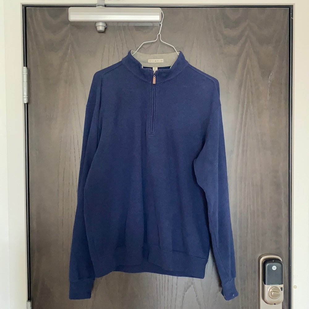 Peter Millar Navy Quarter Zip